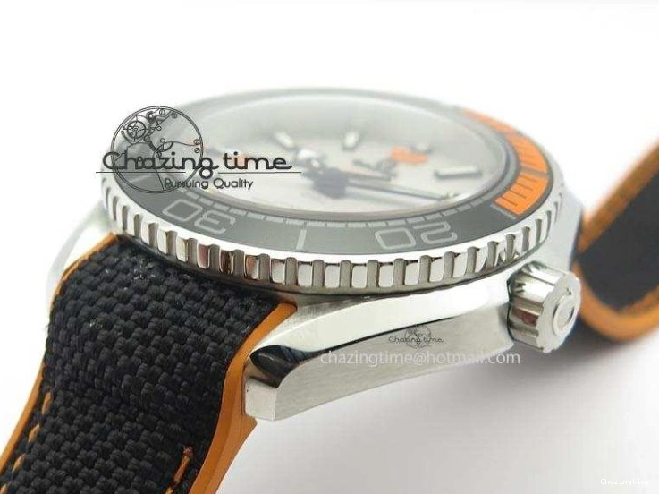 0411 ComfortFit 2016 Planet Ocean 45mm SS JHF Gray Dial On Nylon Strap A 8226